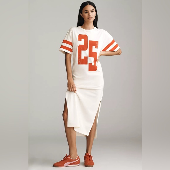 NWT Daily Practice Graphic T-Shirt Midi Dress - Picture 1 of 4